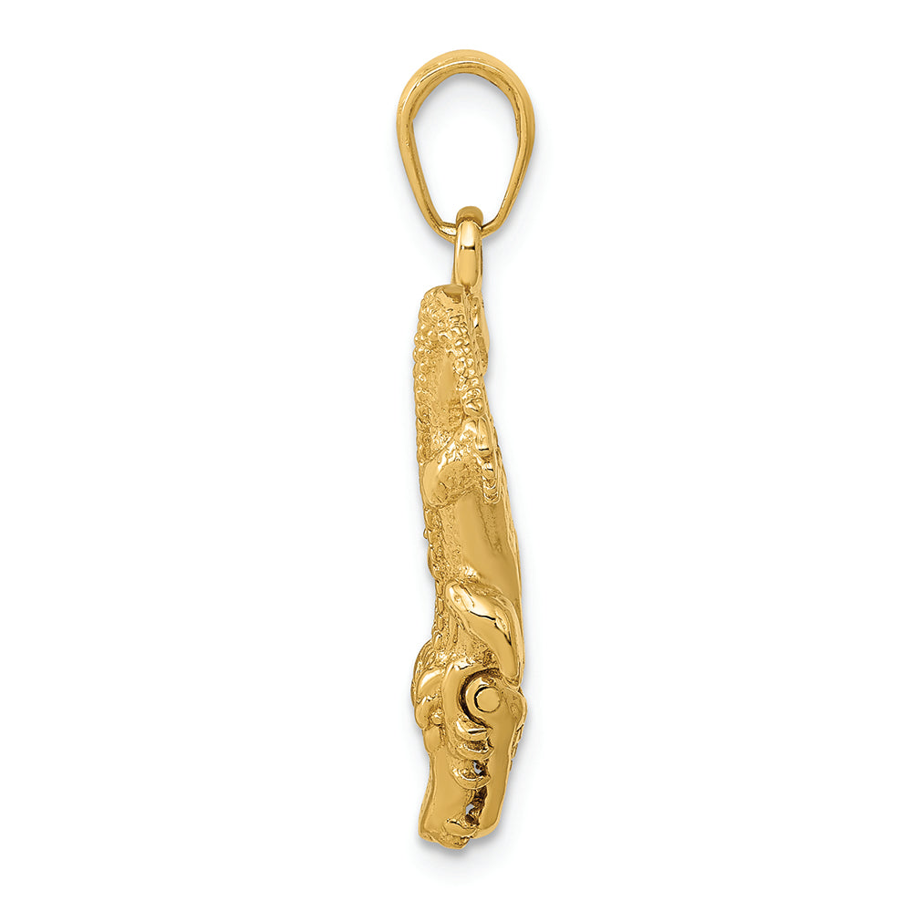 FJC Finejewelers 14k Yellow Gold Moveable Alligator Charm