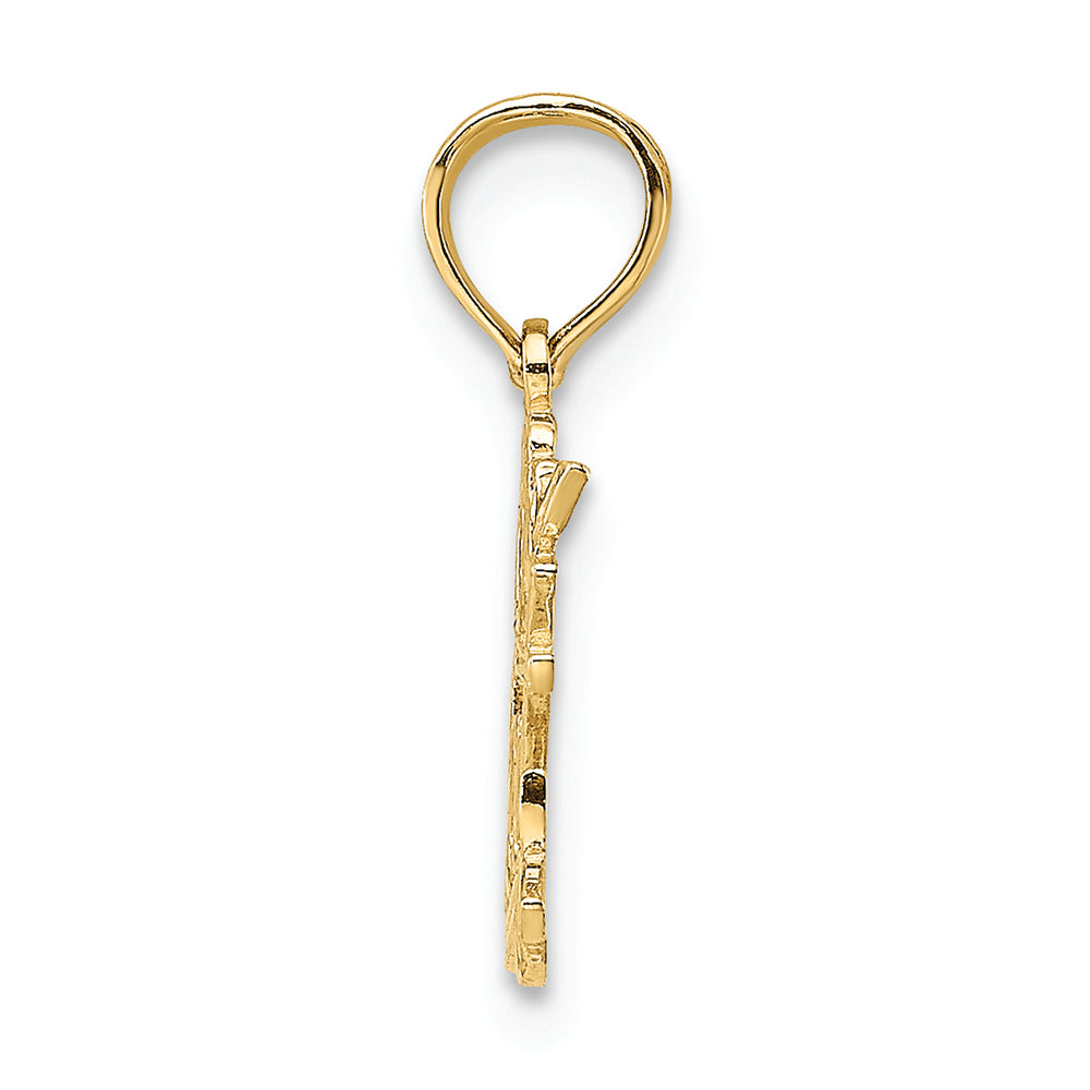 FJC Finejewelers 14k Yellow Gold I Heart My Cat Charm