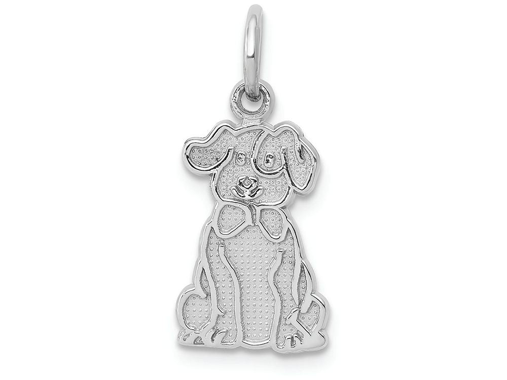 FJC Finejewelers 14k White Gold Puppy Charm