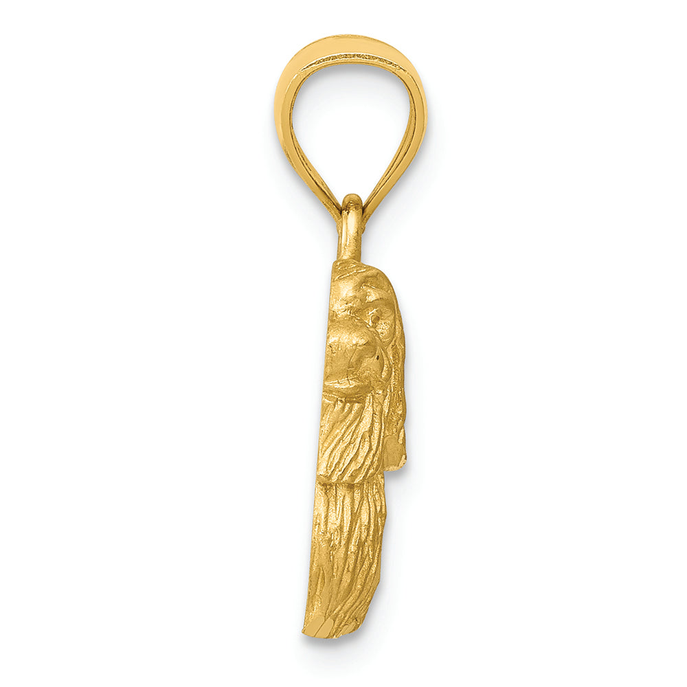 FJC Finejewelers 14k Yellow Gold Bright Cut Shih Tzu Charm