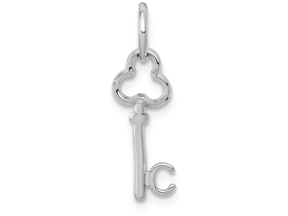 FJC Finejewelers 14k White Gold Initial C Key Charm