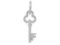 FJC Finejewelers 14k White Gold Initial F Key Charm