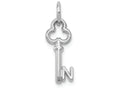 FJC Finejewelers 14k White Gold Initial N Key Charm