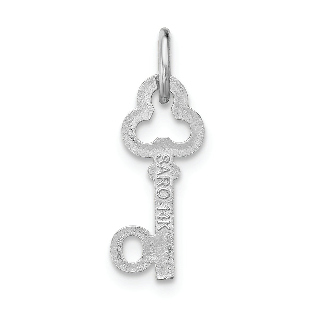 FJC Finejewelers 14k White Gold Initial O Key Charm