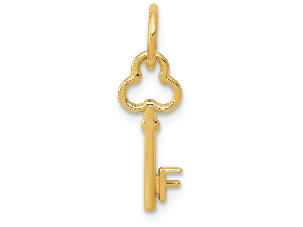 FJC Finejewelers 14k Yellow Gold Initial F Key Charm