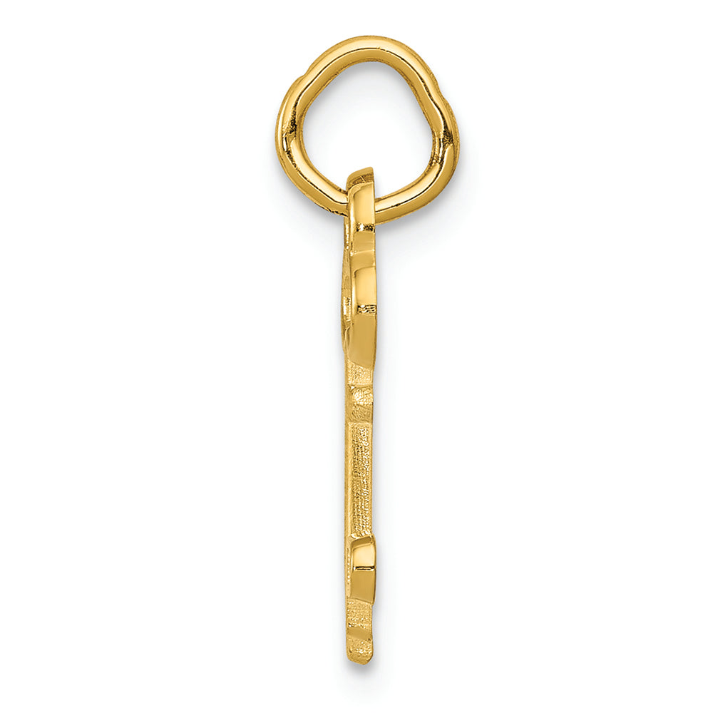 FJC Finejewelers 14k Yellow Gold Initial P Key Charm