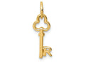 FJC Finejewelers 14k Yellow Gold Initial R Key Charm