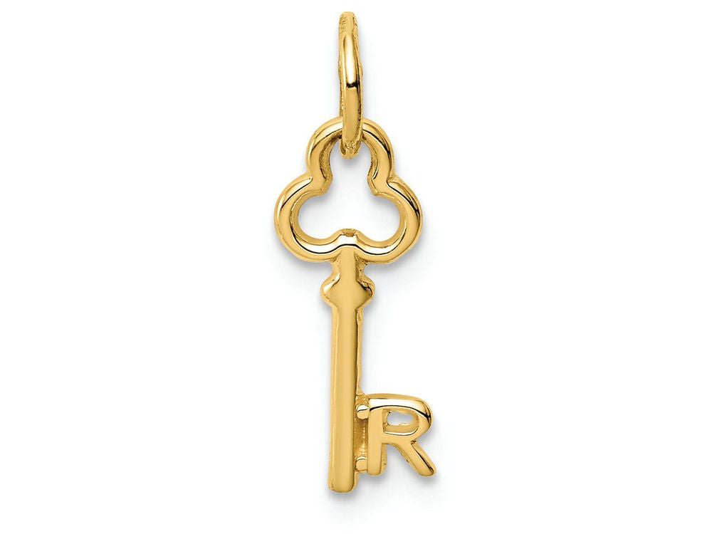 FJC Finejewelers 14k Yellow Gold Initial R Key Charm