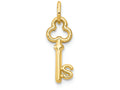 FJC Finejewelers 14k Yellow Gold Initial S Key Charm