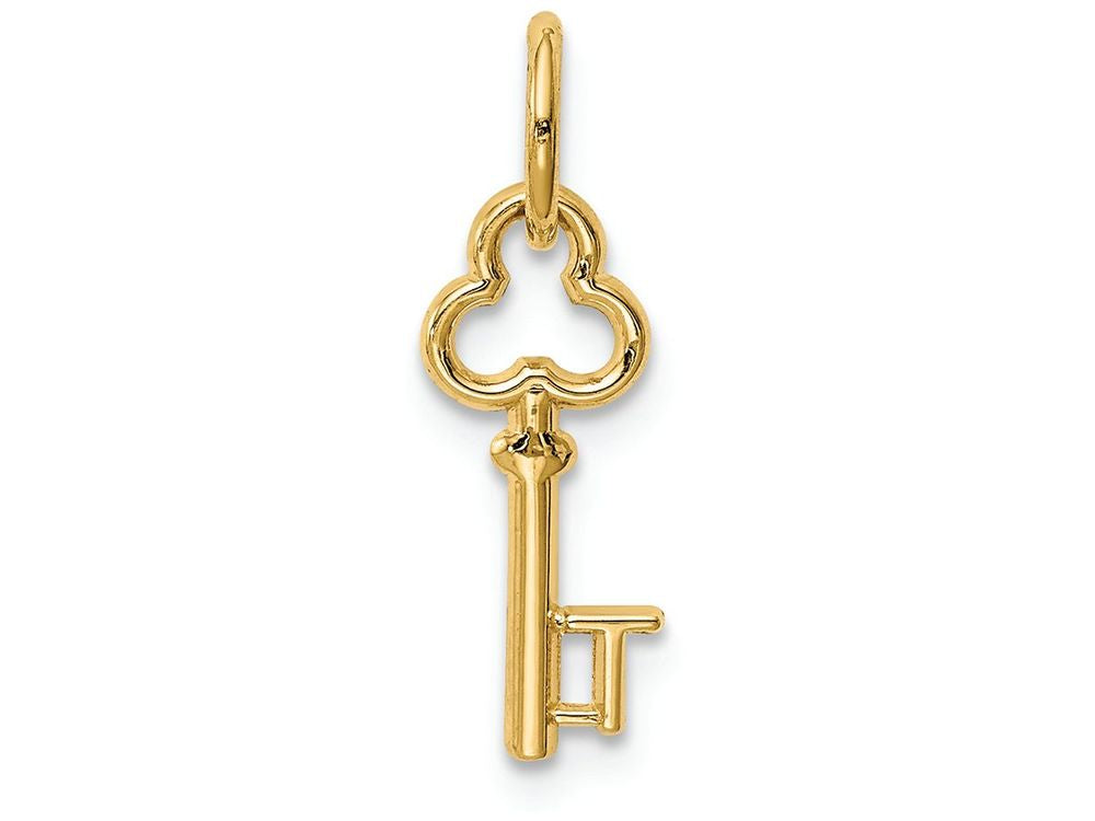FJC Finejewelers 14k Yellow Gold Initial T Key Charm
