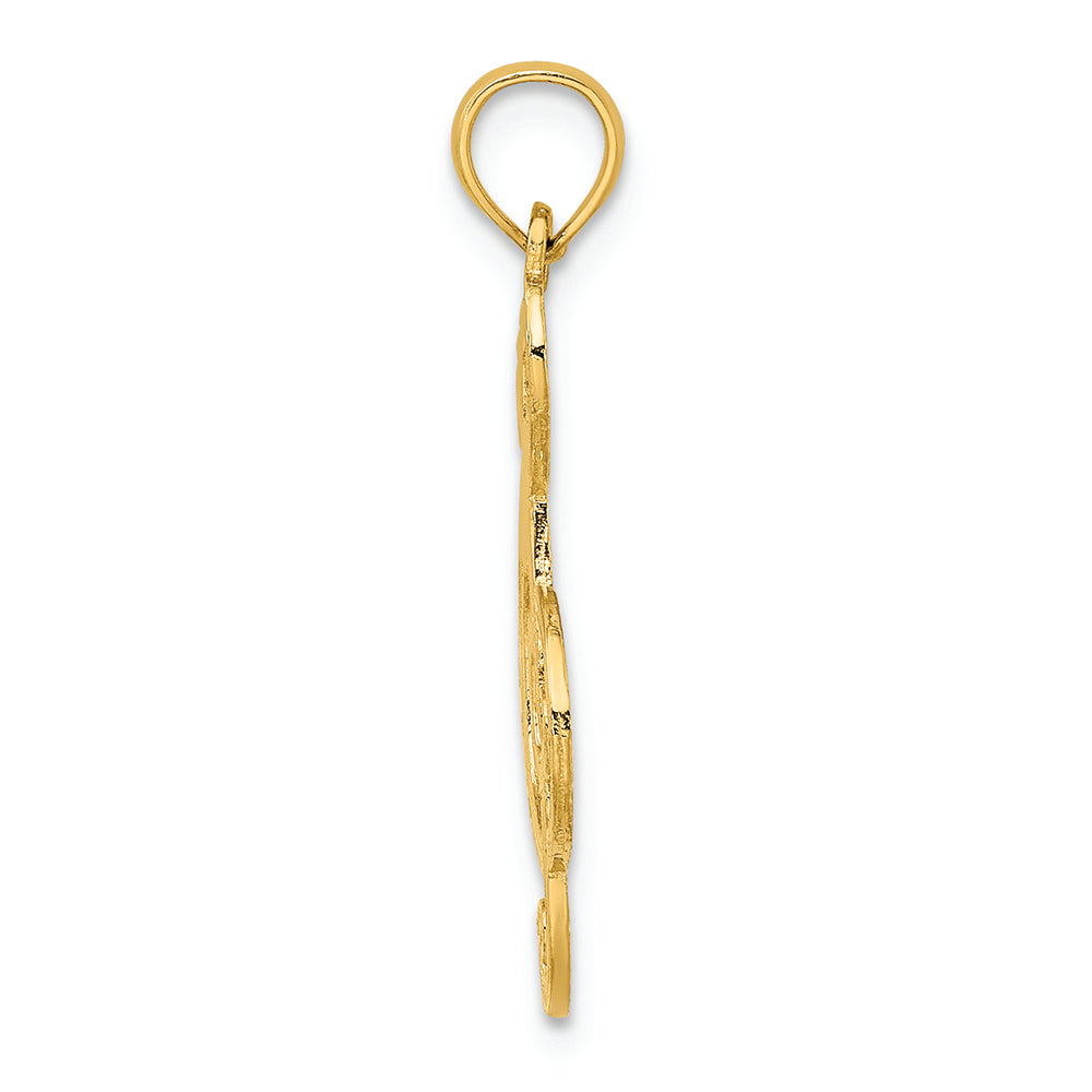 FJC Finejewelers 14k Yellow Gold Clef Note Charm
