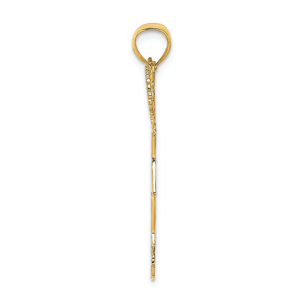 FJC Finejewelers 14k Yellow Gold Cheerleader with Pom-poms Charm