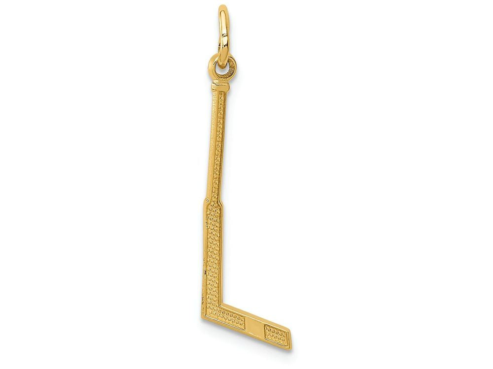 FJC Finejewelers 14k Yellow Gold Goalie Stick Charm