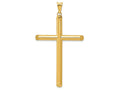 FJC Finejewelers 14k Yellow Gold 3d Polished Hollow Cross Charm