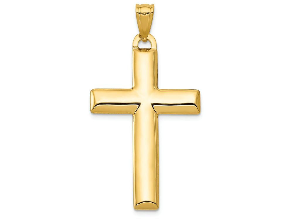 FJC Finejewelers 14k with with Rhodium Reversible Cross Charm