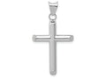 FJC Finejewelers 14k White Gold Polished Hollow Cross Charm