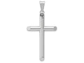 FJC Finejewelers 14k White Gold Polished Hollow Cross Charm