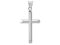 FJC Finejewelers 14k White Gold Hollow Cross Charm