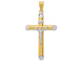 FJC Finejewelers 14k Two-tone Gold with Rhodium Inri Crucifix Charm