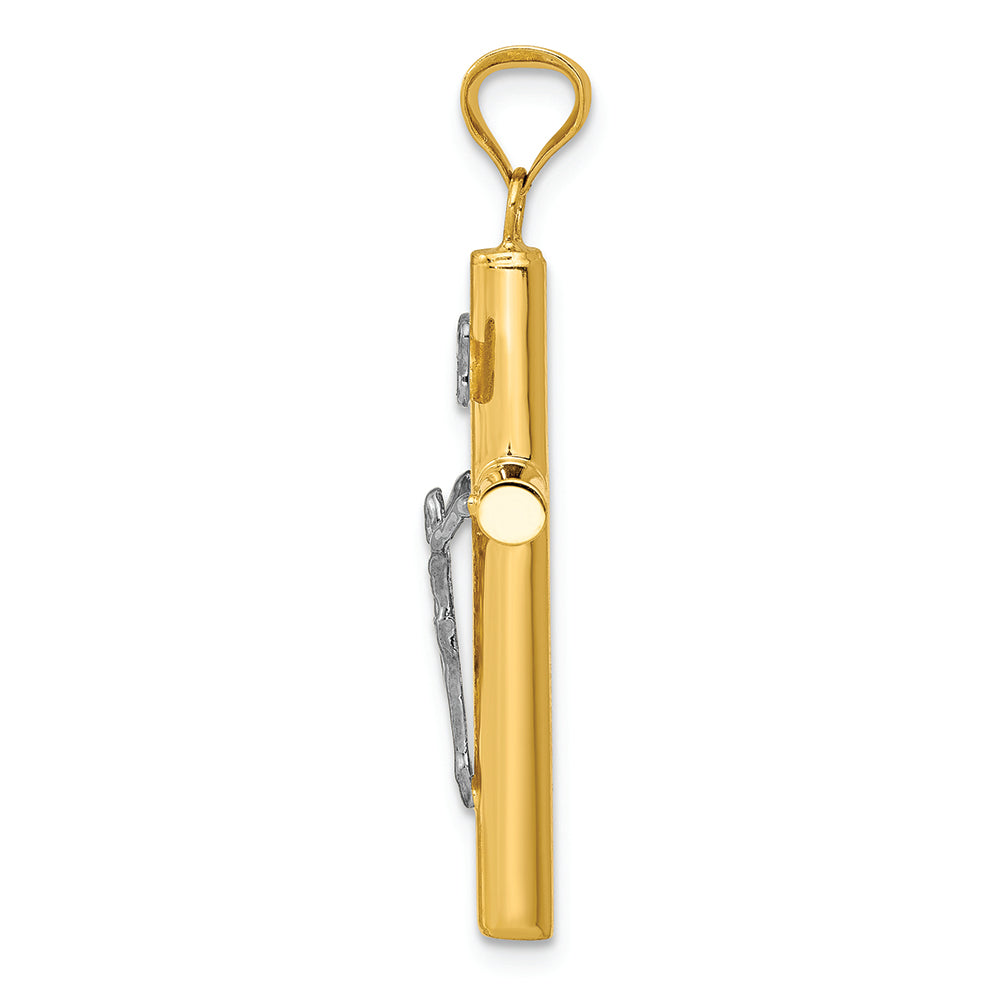 FJC Finejewelers 14k Two-tone Gold Inri Crucifix Charm