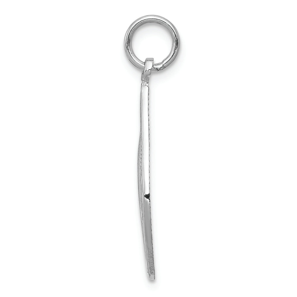 FJC Finejewelers 14k White Gold Mary Blessed Virgin Charm