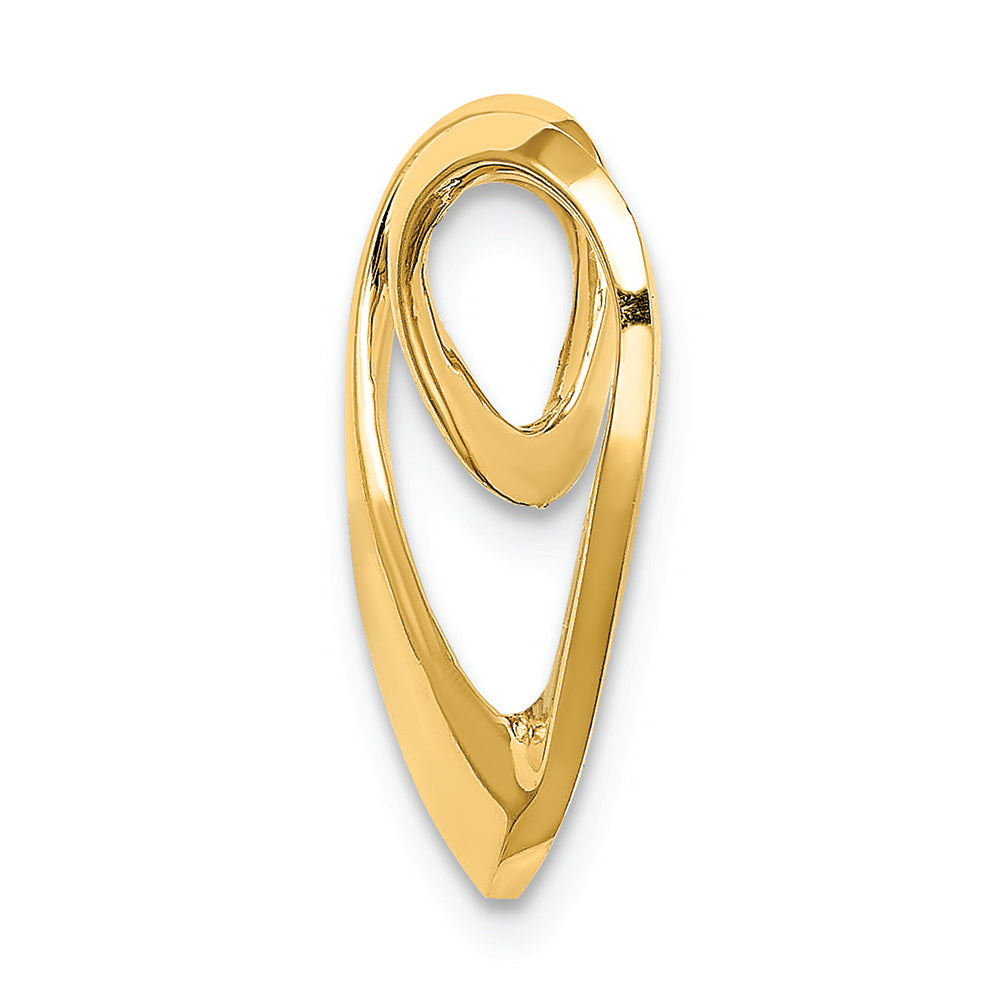 FJC Finejewelers 14k Yellow Gold Mini Heart Slide Charm