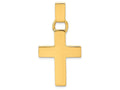 FJC Finejewelers 14k Yellow Gold Hollow Cross Charm