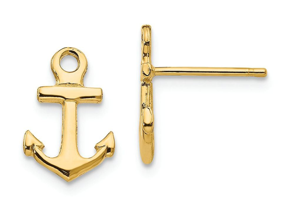 FJC Finejewelers 14k Yellow Gold Anchor Post Earrings