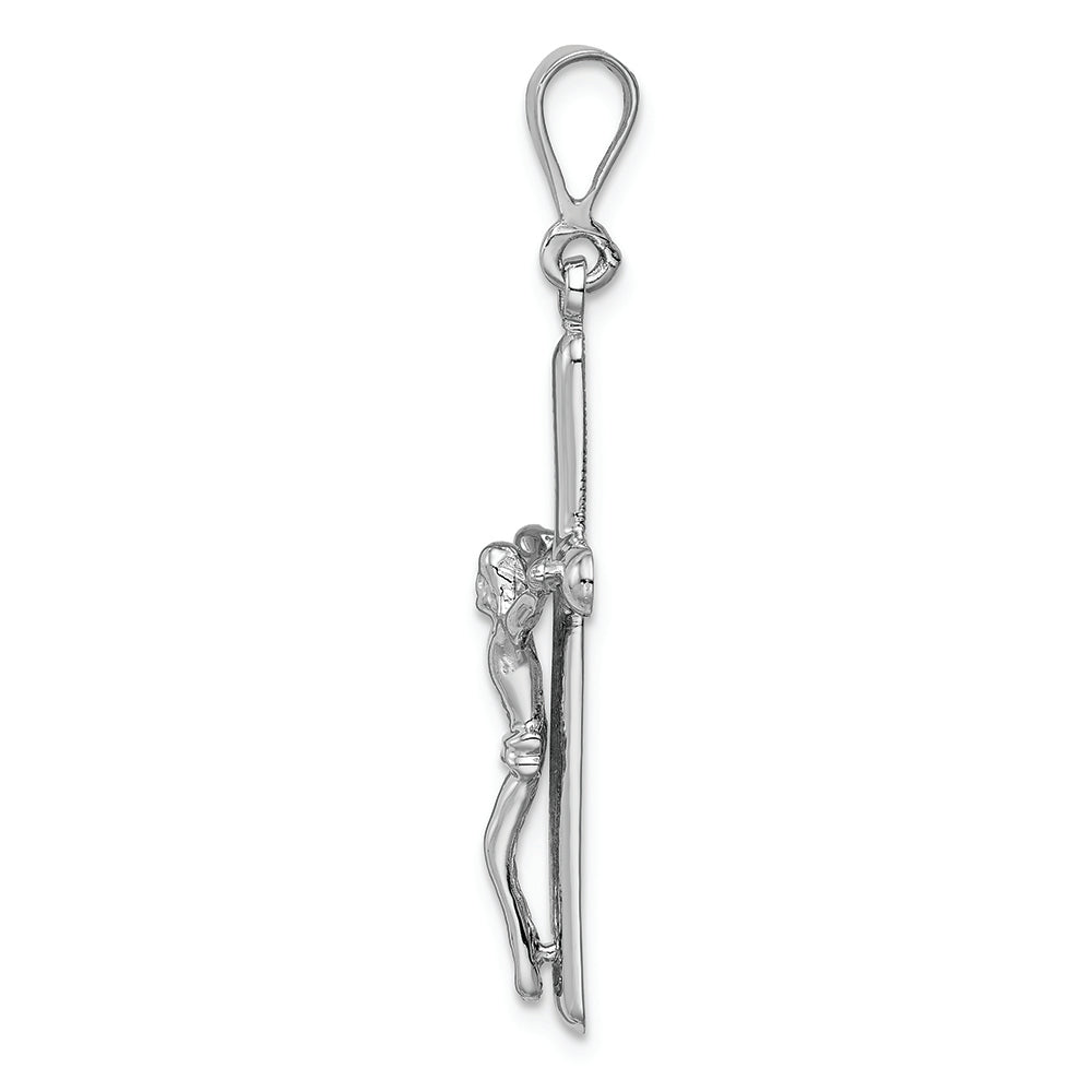 FJC Finejewelers 14k White Gold Crucifix Charm