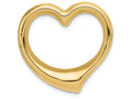 FJC Finejewelers 14k Yellow Gold Heart Hollow Charm Slide