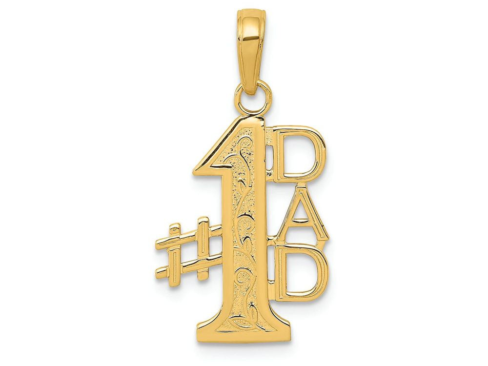 FJC Finejewelers 14k Yellow Gold #1 Dad Charm