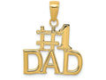 FJC Finejewelers 14k Yellow Gold #1 Dad Charm