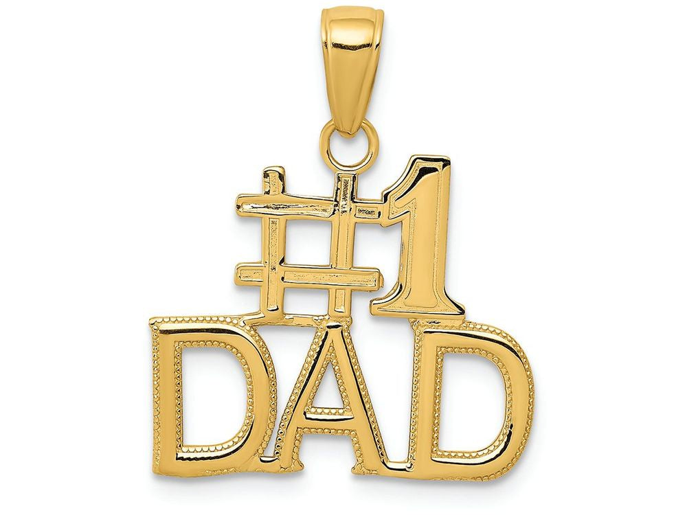 FJC Finejewelers 14k Yellow Gold #1 Dad Charm