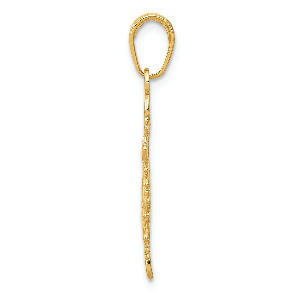 FJC Finejewelers 14k Yellow Gold Snowflake Charm