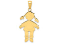 FJC Finejewelers 14k Yellow Gold Girl Charm