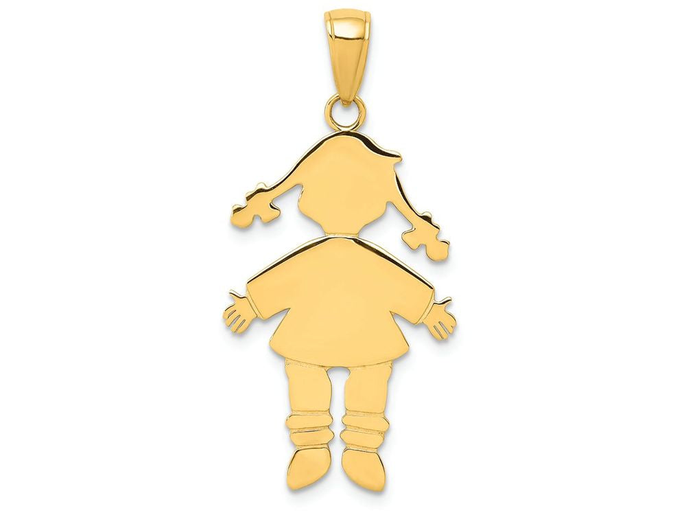 FJC Finejewelers 14k Yellow Gold Girl Charm