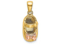 FJC Finejewelers 14k Two-tone Gold Baby Shoe Charm