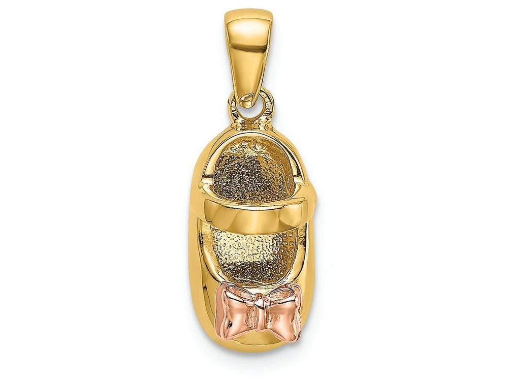 FJC Finejewelers 14k Two-tone Gold Baby Shoe Charm