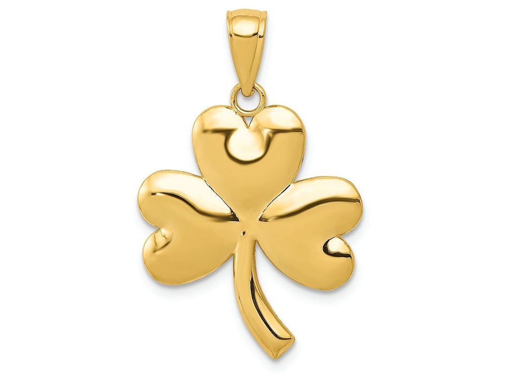 FJC Finejewelers 14k Yellow Gold Shamrock Charm