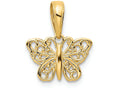 FJC Finejewelers 14k Yellow Gold Filigree Butterfly Charm