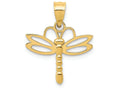 FJC Finejewelers 14k Yellow Gold Dragonfly Charm