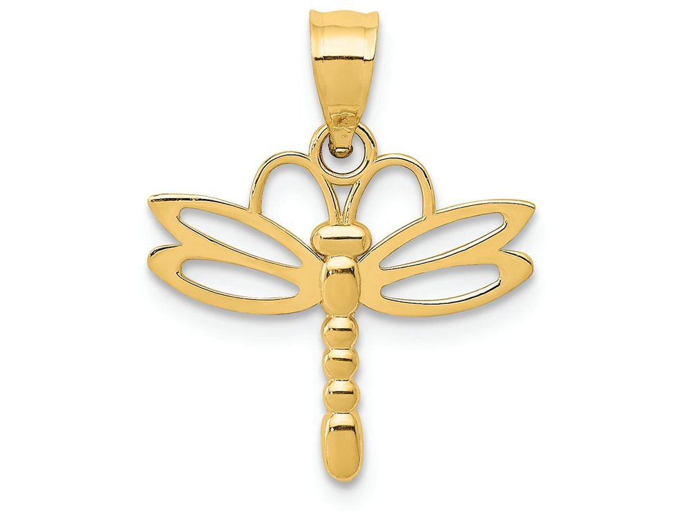 FJC Finejewelers 14k Yellow Gold Dragonfly Charm