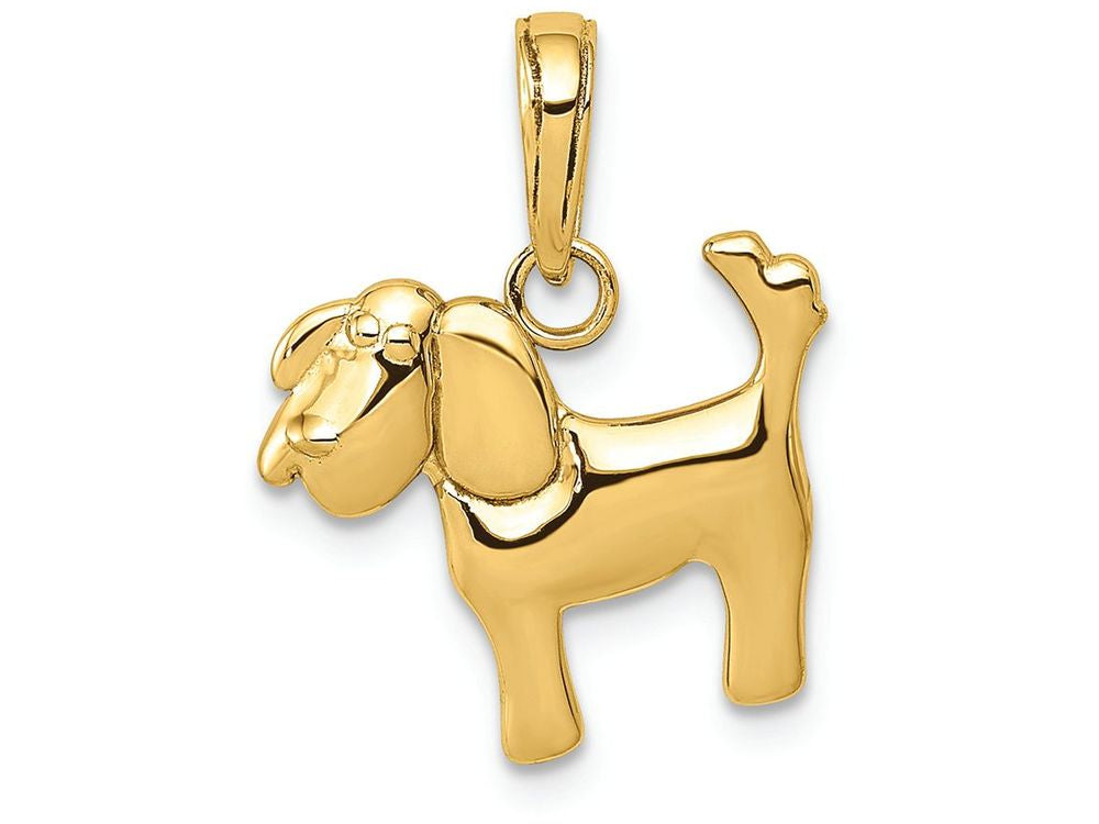 FJC Finejewelers 14k Yellow Gold Polished Dog Charm