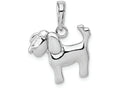 FJC Finejewelers 14k White Gold White Dog Charm