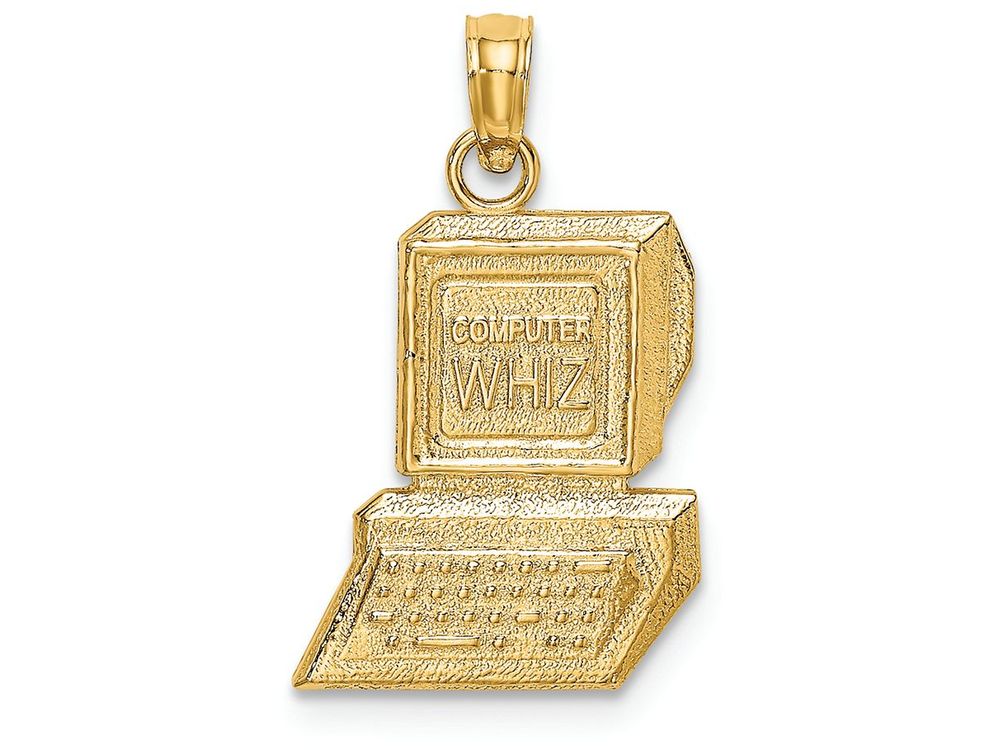 FJC Finejewelers 14k Yellow Gold Computer Wiz Charm