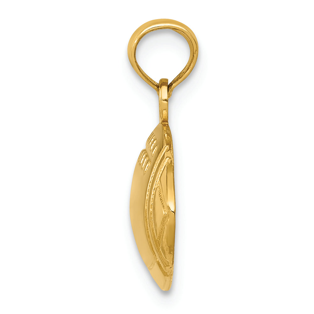FJC Finejewelers 14k Yellow Gold Football Charm