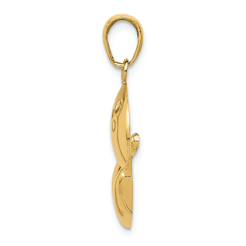 FJC Finejewelers 14k Yellow Gold Bright Cut Bowling Theme Charm