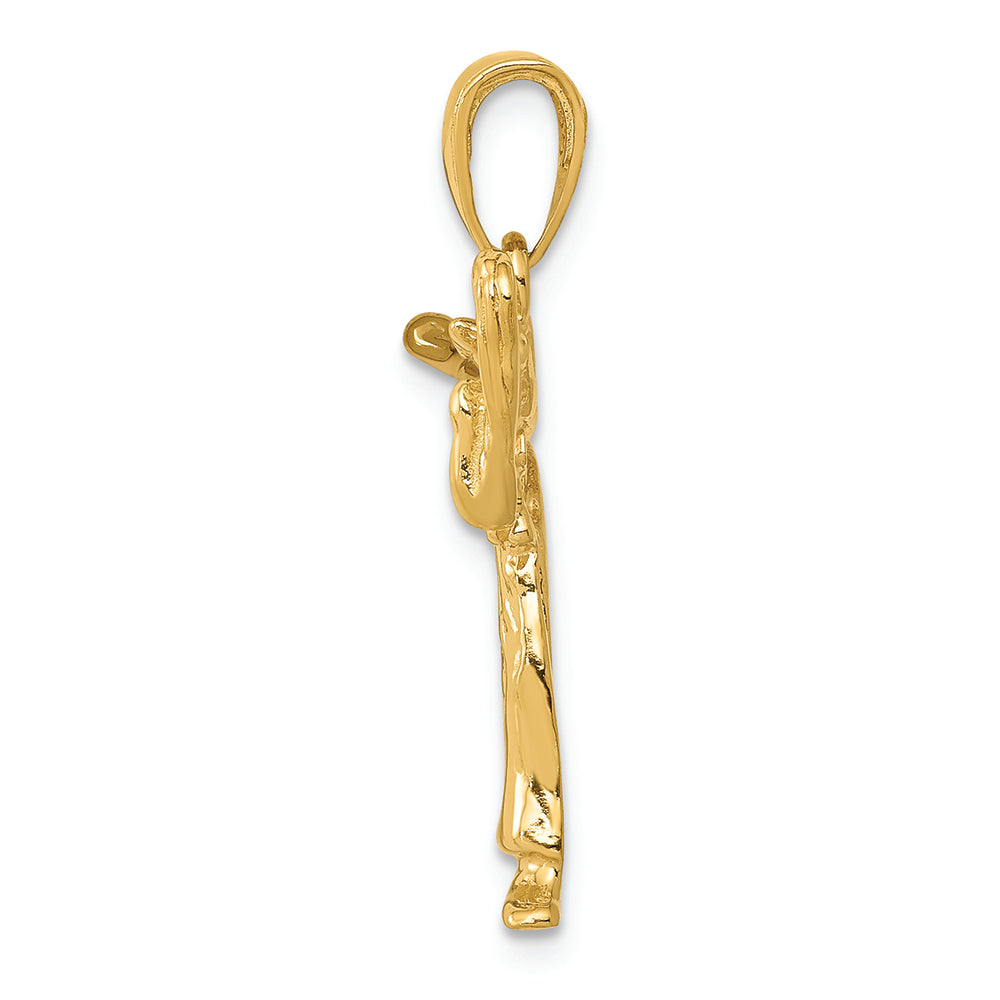FJC Finejewelers 14k Yellow Gold Girl Karate Charm