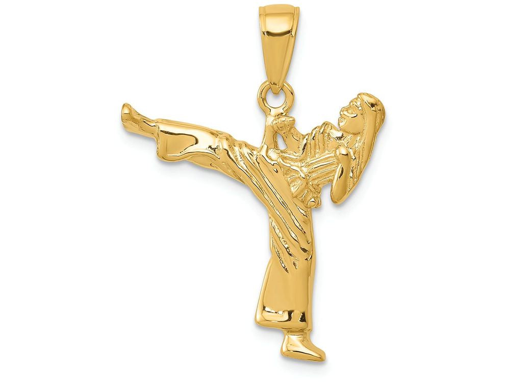 FJC Finejewelers 14k Yellow Gold Girl Karate Charm