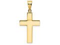 FJC Finejewelers 14k Yellow Gold Hollow Cross Charm